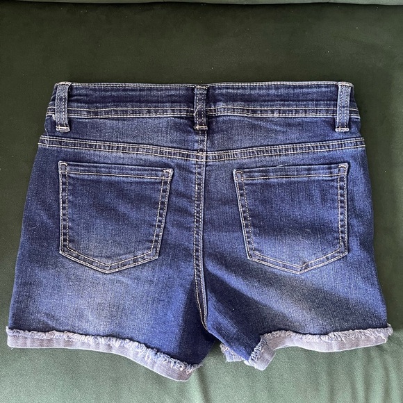 Members Mark Denim Blue Distressed Kids Shorts - Picture 3 of 3